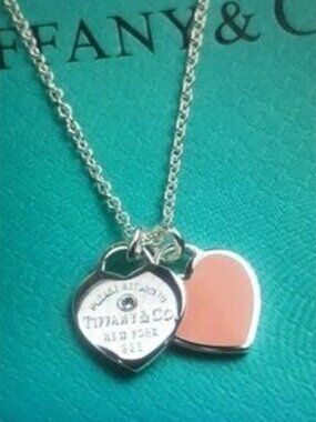 Tiffany & Co. Silver Heart Tag Pendant Necklace